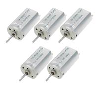 ECSiNG Lot de 5 micro moteurs silencieux CC 6 V-9 V 050 haute vitesse 14 000 tr/min Pièce de rechange FF-050SK-11170 Convient pour mini ventilateur, jouet électrique, voiture, etc