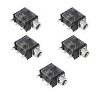 ECSiNG Lot de 5 Prises d'alimentation 3 Broches 3,5 Mm PJ-323 pour Consoles de Jeux Compatible avec Atari 2600 Et Switch (Versions 4 Et 6).