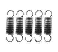 ECSiNG Lot de 5 ressorts de tension avec crochets Ressorts compressés 50 mm de long 12 mm de diamètre extérieur 1,5 mm de diamètre du fil en acier inoxydable Petits crochets doubles