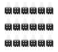 ECSiNG Lot de 50 interrupteurs à bouton-poussoir à verrouillage à 3 broches - Pièce de rechange 5,8 x 5,8 mm - Commutateur à bouton-poussoir PCB 30 VDC/0,1 A - Tension de résistance AC 250 V (50