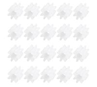ECSiNG Lot de 50 Pignons Plastique 8 Dents 5x4,8 mm pour Axe 1,95 mm Compatible avec Scalextric Moteurs Slot Car Plastique Blanc 8t