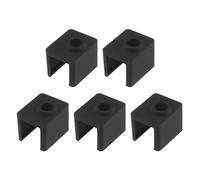 ECSiNG Lot de 5PCS Chaussettes en Silicone pour Bloc Chauffant Compatible avec Elegoo Neptune 4 Et 4 Pro Extrudeuse d'imprimante 3D Accessoires de Pièces Hotend 18,9 X 22,9 X 17,9 mm Noir