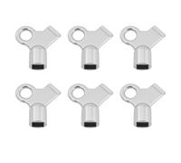 ECSiNG Lot de 6 clés carrées de valve de purge de radiateur 5 mm pour purge de radiateur et ventilation d'air