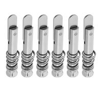 ECSiNG Lot de 6 goupilles de libération à ressort à suspendre 39 x 6 mm pour yachts, bateaux, pare-soleils