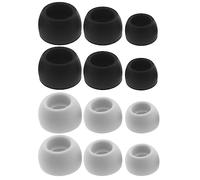 ECSiNG Lot de 6 paires d'embouts souples en silicone compatibles avec les écouteurs Samsung Galaxy Buds Pro Noir/gris