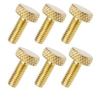 ECSiNG Lot de 6 vis d'accordeur fin compatibles avec guitares électriques Floyd Rose (doré)