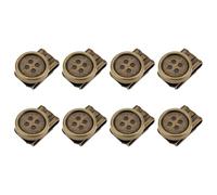 ECSiNG Lot de 8 Clips pour Bretelles en Laiton Antique Compatible avec Pantalons Les Bretelles Les Chapeaux Et Divers Projets de Bricolage Faits Main