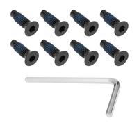ECSiNG Lot de 8 vis frontales de scooter 5 x 16 mm compatibles avec Niu KQi 2 Kqi3 Compatible avec Xiaomi M365 Pro2 1S Mi3