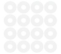 ECSiNG Paquet de 100 Rondelles Plates en Nylon M5 Rondelles en Nylon Rondelle Plate Transparente pour Tuyau d'eau Et Vannes 5,3 Mm ID 12 Mm OD 0,5 Mm d'épaisseur