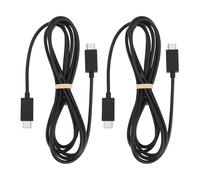 ECSiNG USB-C vers USB-C Câble de Chargement et Données 1,5 m Compatible avec PS5 DualSense Manette Noir