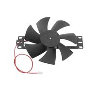 ECSiNG Ventilateur de cuisine à induction 18 V Longueur totale 14,4 cm Diamètre de la lame 11 cm Diamètre du trou 2,3 cm Longueur du câble 30 cm Ventilateur universel à faible bruit Noir