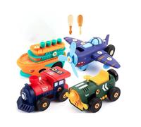 ECTEATOY Démonter et Assembler Voiture Jouet Ensemble, Construction Véhicules Kit Pour Enfants Jeu éducatif de Garçons Filles 6+ Ans