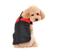 Ectkuee Petit Manteau imperméable pour Chien Veste d'hiver rembourré matelassé Doudoune pour Chien Pet Chiot vêtements Assortis Tailles et Couleurs