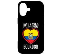 Ecuador Flag Heart Milagro City Coque pour iPhone 17