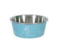 - Ecuelle antidérapante bleue pour chiens Love dog 1700 ml