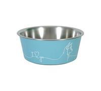 Zolux - Ecuelle antidérapante bleue pour chiens Love dog 400 ml G