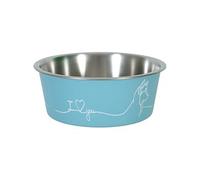 Zolux Ecuelle antidérapante Bleue pour Chiens Love Dog 750 ML