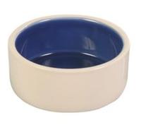 Trixie – Écuelle céramique 2451 – 2,1 L Ø 22 cm – crème/bleu – Mon Animalerie Bleu G