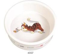 Trixie – Écuelle céramique à motifs pour chats – 0,2 L – Blanc