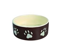 Trixie Bol en céramique pour chien 24532 avec pattes 0,8 l Ø 16 cm Marron/Taupe