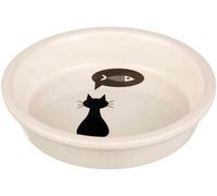 Ecuelle Chat, Céramique - 0,25 L/Ø 13 Cm, Blanc