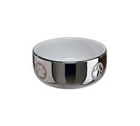 Ecuelle Chat, Céramique, 0,3 L/Ø 11 Cm, Argent/Blanc - Mon Animalerie