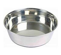 Trixie Écuelle en acier inox 500 ml Ø 14 cm avec base en caoutchouc – pour chien ou chat