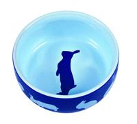 Trixie Bol en céramique TX-60733 pour lapin 250 ml 11 cm couleur aléatoire (bleu/rouge/vert/gris)