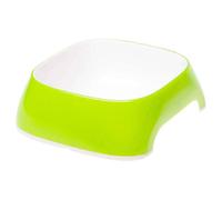 Ferplast Gamelle pour Chat Glam - Gamelle à Nourriture et à Eau pour Chat en Plastique à la Mode, antidérapant, Facile à Nettoyer, 0,4 Litre, Vert