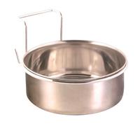 TRIXIE Ecuelle inox avec support - 900ml - O14cm - Pour perroquet et perruche G