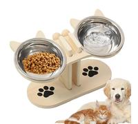 Écuelle surélevée pour chien Gamelles Bois Surélevées Réglables