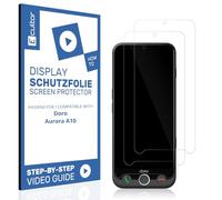Ecultor 2x film de protection 3D compatible avec Doro Aurora A10, flexible, couverture de l'écran à 100%, Fingerprint-ID compatible, film de protection d'écran