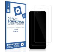 Ecultor FLEX 2x Film protection écran mat pour Oppo A5x 5G | Anti-reflets, Couverture Complète, auto-régénérant, sans bulles, compatible empreinte digitale, adhésion sans colle