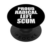 Écume Gauche radicale fière PopSockets PopGrip Adhésif