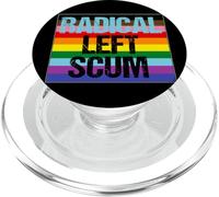 Écume Gauche radicale ironiquement drôle LGBTQ Rainbow Protest PopSockets PopGrip pour MagSafe