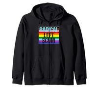 Écume Gauche radicale ironiquement drôle LGBTQ Rainbow Protest Sweat à Capuche