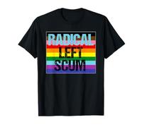 Écume Gauche radicale ironiquement drôle LGBTQ Rainbow Protest T-Shirt