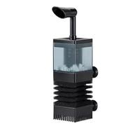 Écumeur D'aquarium - Circulateur De Purificateur D'eau À Filtre Compact Anti-obstruction 3 En 1, Pompe À Oxygène Silencieuse Écumeur De Déchets D'eau Douce Pour Petits Aquariums, Améliore L'oxygénatio