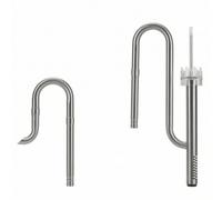 Écumeur de Surface d'Aquarium Tube d'Entrée et de Rejet INOX 304 Filtration Stable Skimmer à Fentes Courant Ajustable, Style to 1
