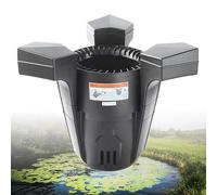 Écumoire à étang Flottant avec Pompe et Cordon de 10 m - Skimmer d'aspiration 43W / 70W pour Les piscines, étangs, Lacs - Nettacteur de Piscine Automatique, extracteur de Surface, clarificateur 43W