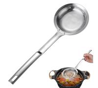 Ecumoire à friture en Acier Inoxydable, Écumoire à mailles fines, Louche en acier inoxydable en forme de toile d'araignée, pour Résidus de Filtre, Graisse, Mousse (A)
