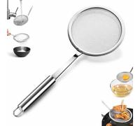 Écumoire À Graisse Extra-fine En Acier Inoxydable 100 Mesh, Passoire À Huile À Mailles Ultra-fines En Acier Inoxydable, Pour Écumer Les Graisses De Cuisson Et De Friture(13.98inch)
