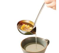 Écumoire à huile, cuillère séparateur de graisse, séparateur de graisse en acier inoxydable, écumoire de cuisine de qualité, louche passoire portable, gadgets de cuisine, 30 x 8,5 cm