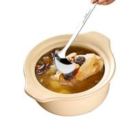 Écumoire à huile pour la cuisine, cuillère séparateur de graisse en acier inoxydable, 30 x 8,5 cm, passoire à graisse et louche à sauce pour cuisine, restaurant et collection de gadgets de cuisine
