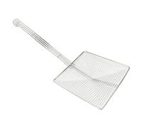 Écumoire Carrée à Mailles Fines, Louche D'écumoire de Passoire en Acier Inoxydable, Passoire à Huile pour Friteuse, Spatule de Passoire en Métal avec Long Manche, Passoire à(Maillage grossier)