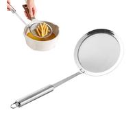Écumoire De Cuisine En Acier Inoxydable Ecumoire Cuisine Inox 10 Cm Avec Poignée, Araignée Cuisine, Mini Écumoire À Mailles Fines, Pour Filtrer Les Résidus, La Graisse Et La Mousse