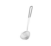 Écumoire de cuisine en acier inoxydable, tamis pour écumoir avec poignée pour casseroles chaudes, pour manger des soupes, pour cuisiner dans la cuisine (1 pièce)