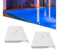 Écumoire de piscine à rabat de porte avec insert en mousse,polymères de gril de sol anti-poussière,accessoires de couverture de piscine extérieure