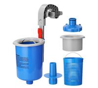 Écumoire de piscine - Nettoyeur mural, outil d'entretien automatique | Fourniture portable pour enlever les débris Collier gonflable Cadre en métal pour jardin, parc quotidien, extérieur à domicile