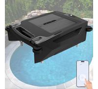 Écumoire de piscine robotisée à énergie solaire, robot nettoyeur de surface de piscine, robot nettoyeur de piscine sans fil, contrôle par application, aspirateur de piscine